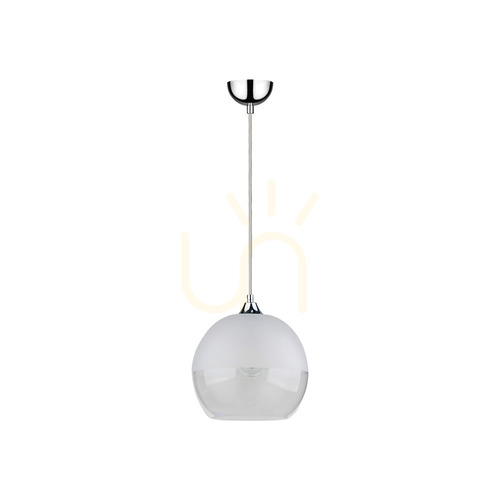 Kontrollera Globe taklampa 1xE27 60 W krom/klar/klar Ø25 cm