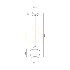 Rondas taklampa 1xE14 Max. 40 W, oljad ek/klar/vit/krom, Ø 10,3 cm small 3