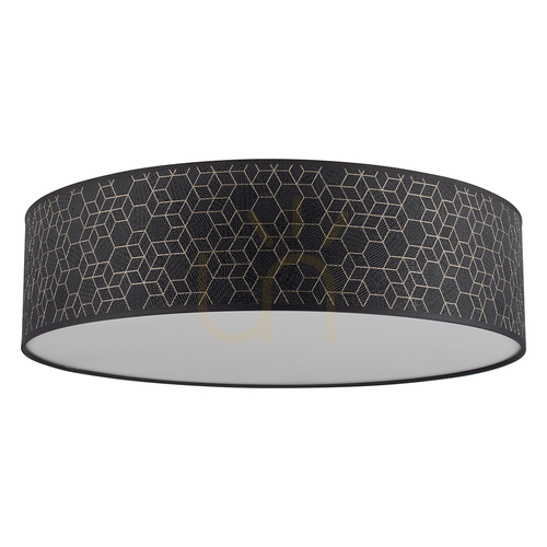 Kontrollera Guido taklampa 4xE27 max. 25 W, vit/svart-guld tapet, 58 cm Ø58 cm
