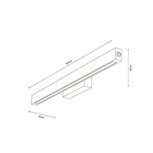 Valjevo vägglampa, inklusive 2 st. 17,5 W LED-lampor, svart/oljad ek/sidoknapp, 60 cm small 2