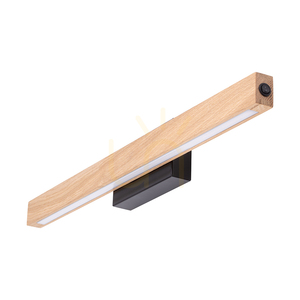Valjevo vägglampa, inklusive 2 st. 17,5 W LED-lampor, svart/oljad ek/sidoknapp, 60 cm small 0