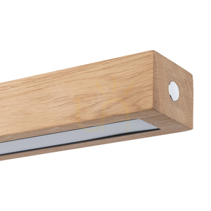 Valjevo taklampa, inklusive 1 st 28 W LED-lampa, svart/oljad ek/beröringsdimmer, 90 cm small 1