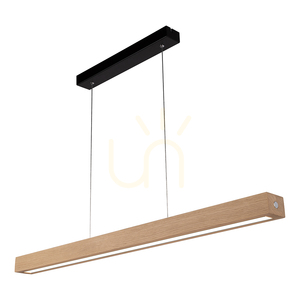 Valjevo taklampa, inklusive 1 st 28 W LED-lampa, svart/oljad ek/beröringsdimmer, 90 cm small 2
