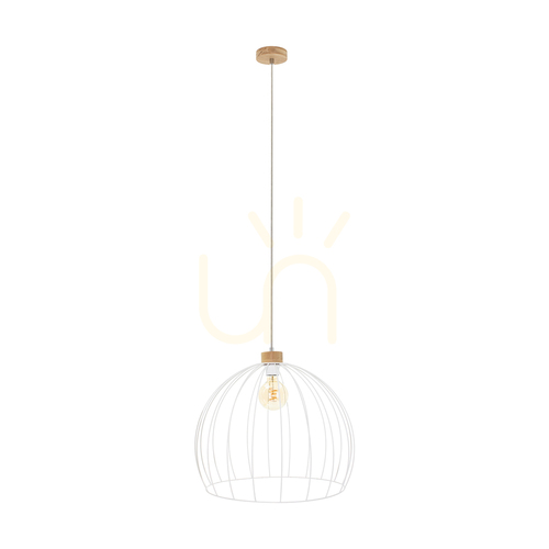 Kontrollera Caro taklampa, 1xE27, Max. 60 W, oljad ek/vit, Ø 49 cm