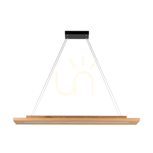 Tablero 2xLED taklampa, 42 W, svart/oljad ek, 120 cm small 3