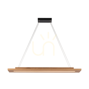 Tablero 2xLED taklampa, 42 W, svart/oljad ek, 120 cm small 4