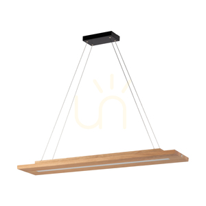 Tablero 2xLED taklampa, 42 W, svart/oljad ek, 120 cm small 0