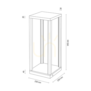 Tavoli 1xLED-bordslampa, 33 W, oljad ek/svart/beröringsdimmer, 25 cm small 3