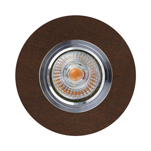 Vitar Wood rund taklampa, inklusive 1 st LED GU10 6 W, valnöt, Ø 10 cm small 0