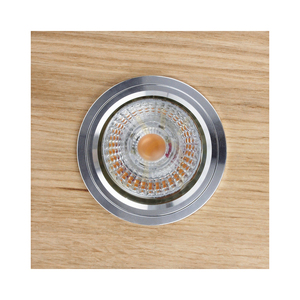 Vitar Wood fyrkantig taklampa, inklusive 1 st 6 W GU10 LED-lampa, oljad ek, 9,5 cm small 0