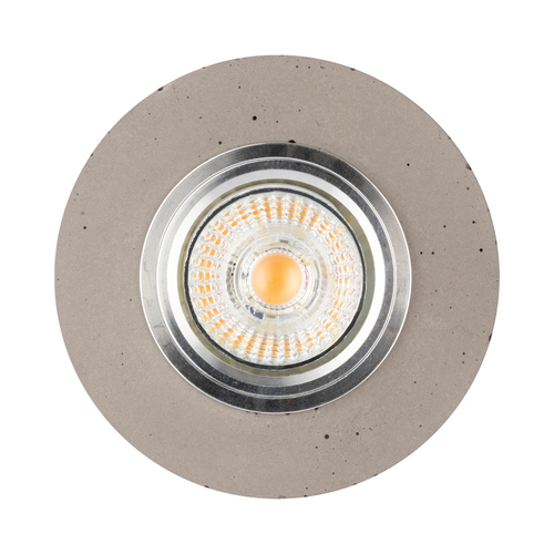 Kontrollera Vitar rund taklampa, inklusive 1 st 6 W GU10 LED-lampa, grå/krom, Ø10 cm