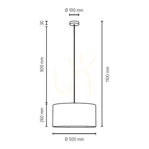 Kairo taklampa 1xE27 Max. 25 W, satin/klar/beige, Ø 50 cm small 1