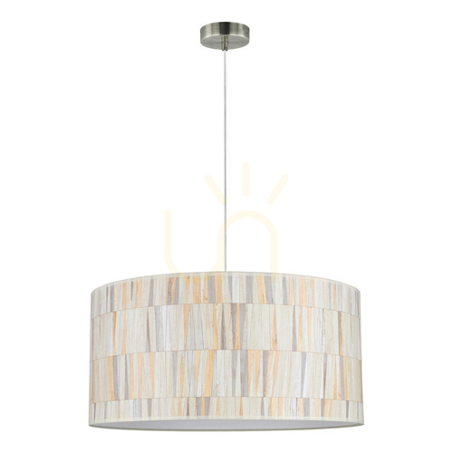 Kontrollera Kairo taklampa 1xE27 Max. 25 W, satin/klar/beige, Ø 50 cm