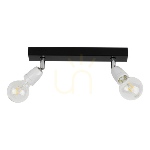 Kontrollera Taklampa Corfu, 2xE27, Max. 25 W, svart/vit, 37 cm