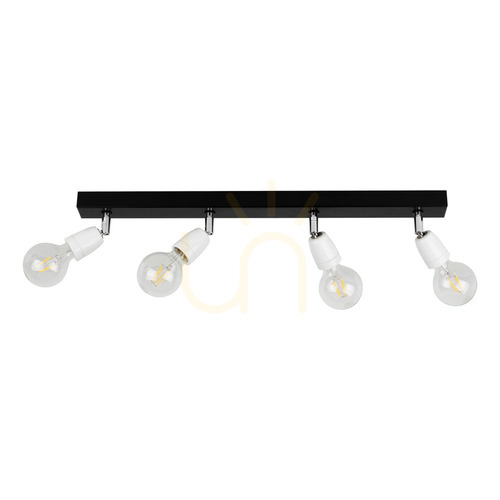 Kontrollera Taklampa Corfu, 4xE27, Max. 25 W, svart/vit, 68 cm