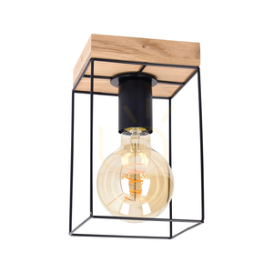 Taklampa Moroni, 1xE27, Max. 60 W, oljad ek/svart, 13,5 cm small 0