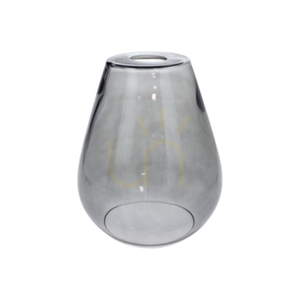 Kigali taklampa 3xE27 Max. 60 W Svart/Svart/Oljad ek/Rökt glas 19 cm small 1