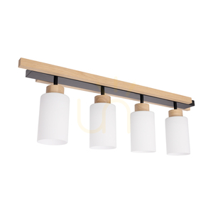 Mostar taklampa 4xE27 Max. 60 W, oljad ek/svart/vit, 75 cm small 0