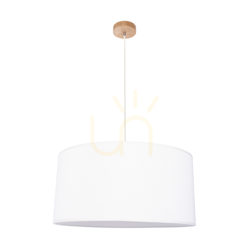 Kontrollera Lorios taklampa 1xE27 Max. 60 W, oljad ek/klar/vit cellulosa, Ø 50 cm