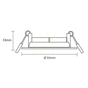 Grundläggande takspottset, inkl.. 3 st GU10 5 W 2700 K vit Ø 8 cm small 1