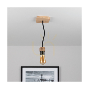 Allumer taklampa, 1xE27, Max. 25 W, oljad ek/svart metall, 11 cm small 2