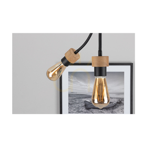 Allumer taklampa, 4xE27, Max. 25 W, oljad ek/svart metall, 26 cm small 3