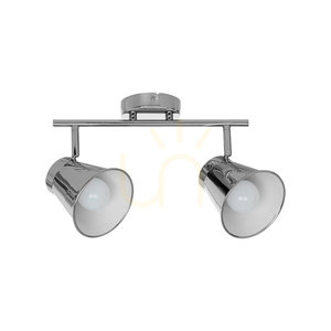 Amanda taklampa, 2xE27, Max. 60 W, krommetall, 45 cm small 0
