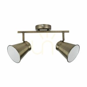 Amanda taklampa, 2xE27, Max. 60 W, metallpatina, 45 cm small 0