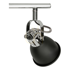 Taklampa Anita, 3xGU10, Max. 50 W, svart/krom, metall, 56,5 cm small 2