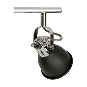 Taklampa Anita, 4xGU10, Max. 50 W, svart/krom, metall, 78 cm small 2