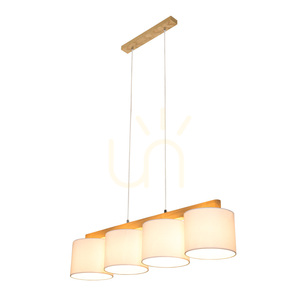 Aprillia taklampa 4xE27 Max. 25 W, oljad ek/genomskinlig PVC-sladd/vit lampskärm, 86 cm small 2