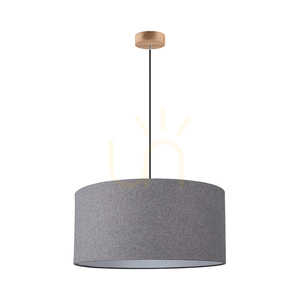 Asseto taklampa, 1xE27, Max. 60 W, oljad ek/antracit, flätad sladd/grå, lampskärm Ø 50 cm small 0