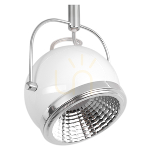 Kulformad taklampa, inklusive 2 st. GU10-LED-lampor, max. 6 W, vit metall, 29,5 cm small 2
