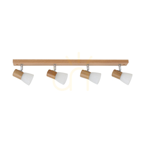 Bea taklampa, 4xE14, Max. 40 W, naturlig ek/vit, glasskärm, 70 cm small 0