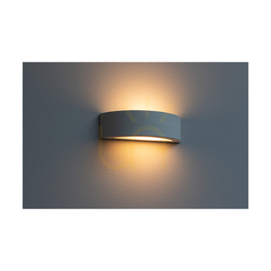 Vägglampa för blockvägg 1xE27 max. 40 W betonggrå/frostat glas 35,5 cm small 2
