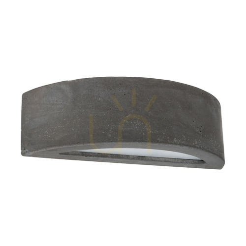 Kontrollera Vägglampa för blockvägg 1xE27 max. 40 W betonggrå/frostat glas 35,5 cm