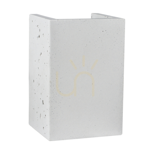 Kontrollera Vägglampa i blockstil, 2xGU10, Max. 6 W, vit betong, 10 cm