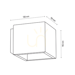 Vägglampa i massivt trä, 1xG9 max. 6 W, gråbetsad furu / svart metall, 13 cm small 4