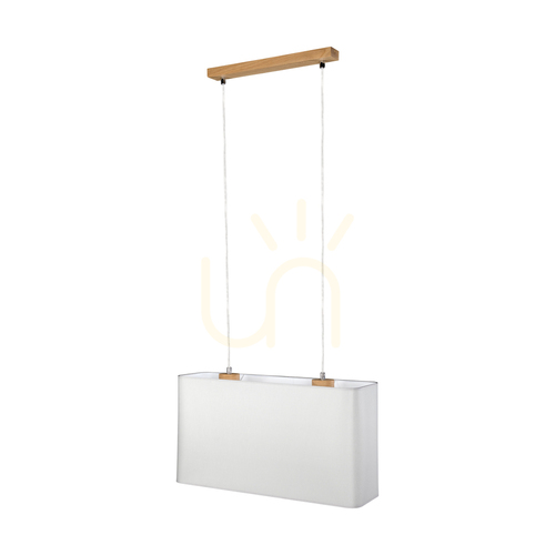 Kontrollera Cadre taklampa 2xE27 Max. 40 W oljad ek/transparent PVC/grå 56 cm
