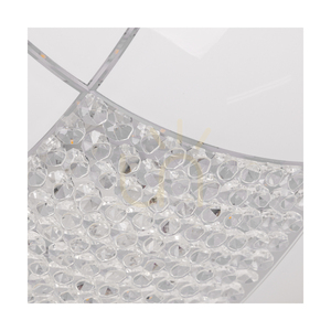 Carolina taklampa, inklusive 1 st LED-lampa 2700K 15 W, krommetall/vit glasskärm, Ø30 cm small 2