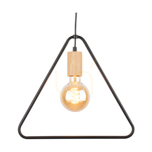 Carsten Wood taklampa, 1xE27, Max. 60 W, oljad ek/svart metall/svart PVC-sladd, Ø 37 cm small 2