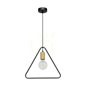 Carsten Wood taklampa, 1xE27, Max. 60 W, oljad ek/svart metall/svart PVC-sladd, Ø 37 cm small 0