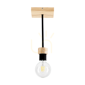 Chandelle taklampa, 1xE27, Max. 40 W, oljad ek/svart metall, 13,5 cm small 0