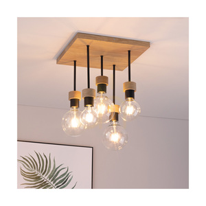 Chandelle taklampa, 5xE27, Max. 40 W, oljad ek/svart metall, 34 cm small 2