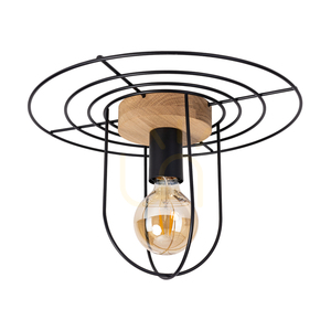 Chester taklampa, 1xE27, Max. 60 W, oljad ek/svart metall, Ø 35 cm small 0
