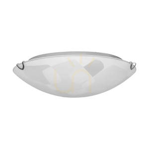 Taklampa Chicago, inkluderar 1 st LED-lampa 2700K 18 W, kromad metall/vit glasskärm, Ø40 cm small 1