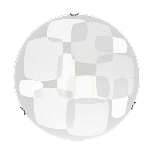 Kontrollera Taklampa Chicago, inkluderar 1 st LED-lampa 2700K 18 W, kromad metall/vit glasskärm, Ø40 cm
