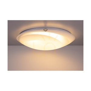 Cirkelformad taklampa, inkluderar 1 st LED 2700K 30W, krommetall/vit glasskärm, Ø50 cm small 3