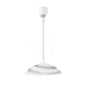 Circle taklampa, 1xE27, Max. 60 W, vit plast / vit PVC-sladd / vit glasskärm, Ø 40 cm small 4
