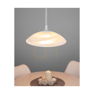 Circle taklampa, 1xE27, Max. 60 W, vit plast/vit glasskärm, Ø 35 cm small 2